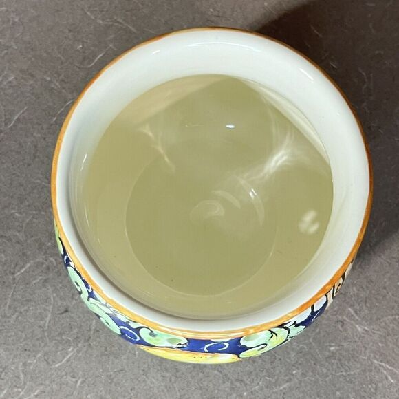 CERAMICHE D’ARTE PARRINI Ceramic Peperoncino Hot Pepper Jar W/ Lid Lemon Tuscany - Picture 8 of 12